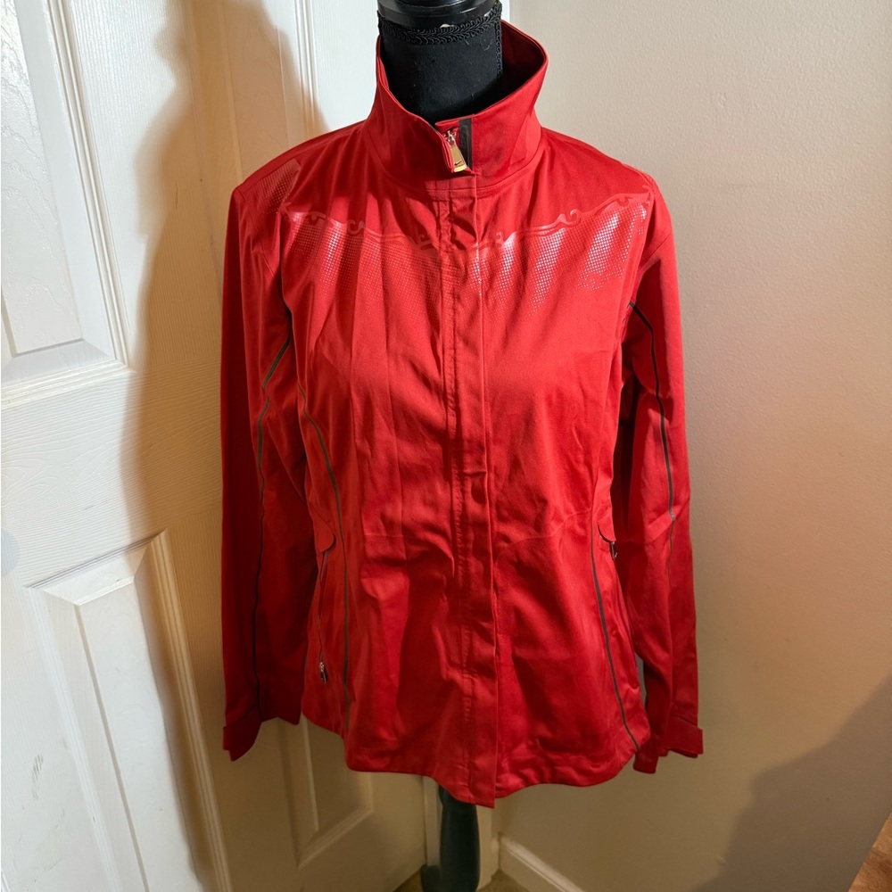 Nike Golf Storm-FIT 2.0 Red Full-Zip Waterproof Jacket – Women’s Medium